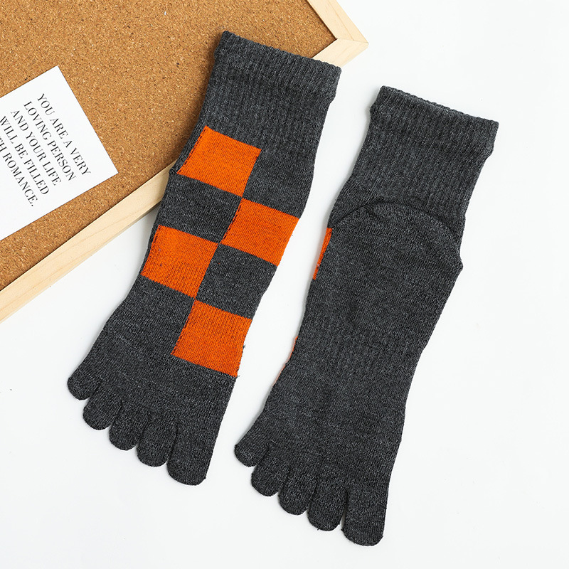 Male Cotton Toe Socks Dongkuan Thick Warm Side Of The Absorbent Tube Giga Toe Socks Houmian